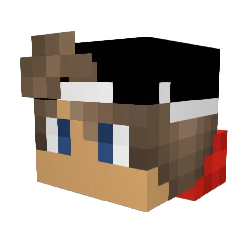 BossF113 Minecraft avatar head, 3D render