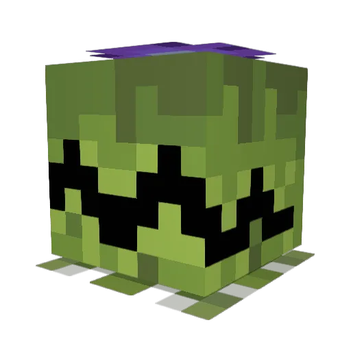 BossFlower Minecraft avatar head, 3D render