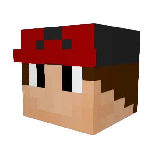 BossJam558 Minecraft avatar head, 3D render