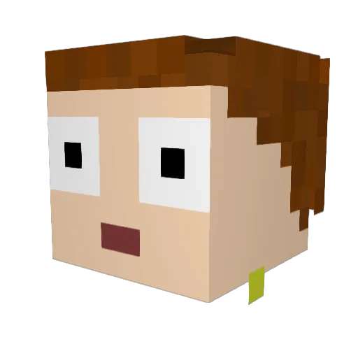 BossKiit Minecraft avatar head, 3D render