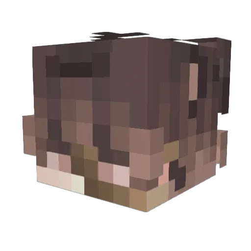 BossMANGLE Minecraft avatar head, 3D render