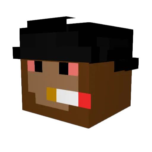 BossMan_XD Minecraft avatar head, 3D render
