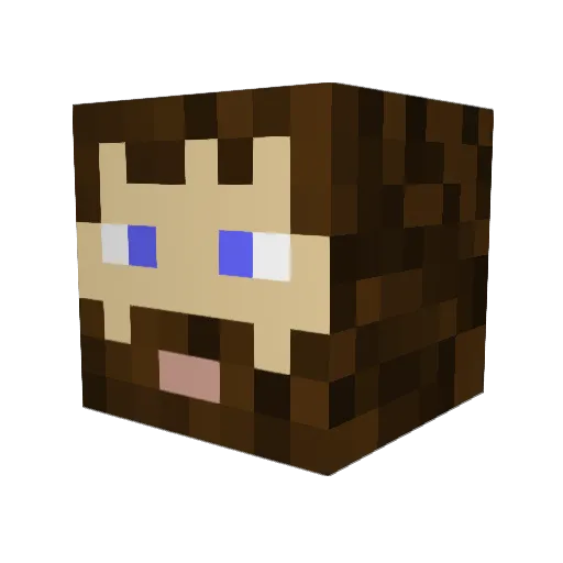 BossNastyBaller Minecraft avatar head, 3D render