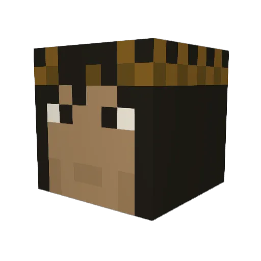 BossSuperset836 Minecraft avatar head, 3D render