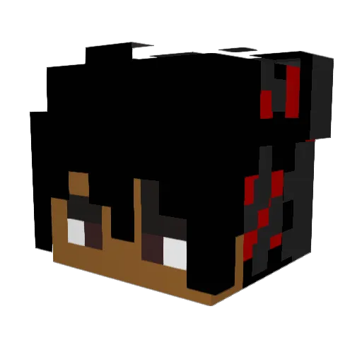 BossYusipie Minecraft avatar head, 3D render