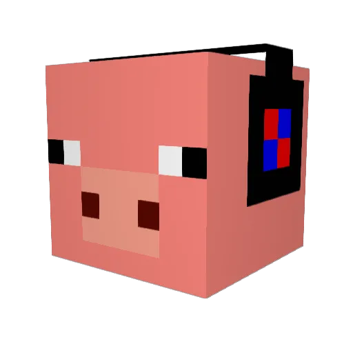 Boss_B Minecraft avatar head, 3D render