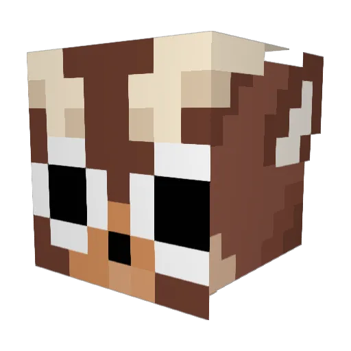 Boss_Deer Minecraft avatar head, 3D render