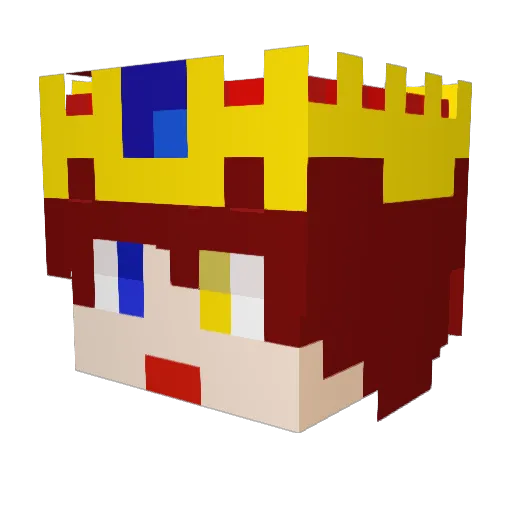 Boss_Gom Minecraft avatar head, 3D render