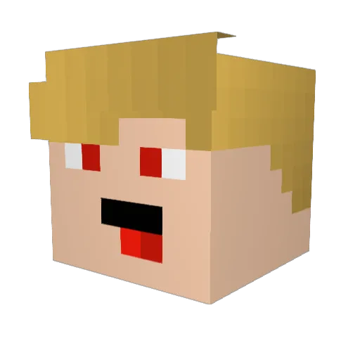 Boss_zockt Minecraft avatar head, 3D render