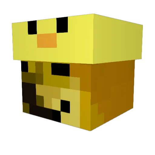 BossaNT Minecraft avatar head, 3D render