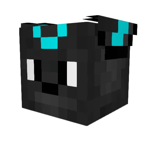 Bossbain Minecraft avatar head, 3D render
