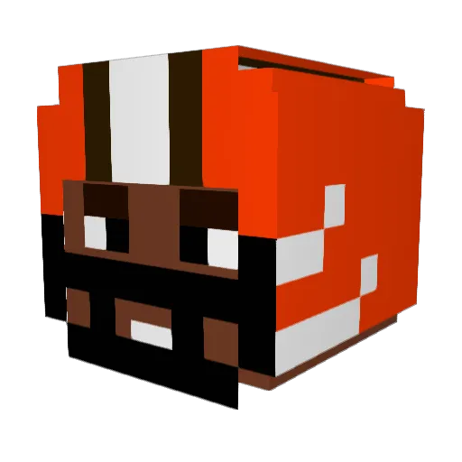 Bosscannon Minecraft avatar head, 3D render