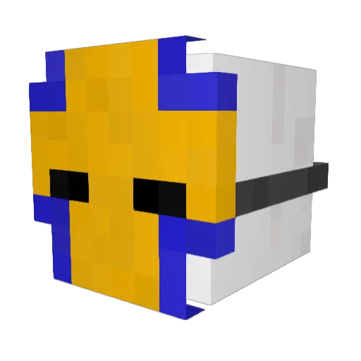 BosseKosse Minecraft avatar head, 3D render