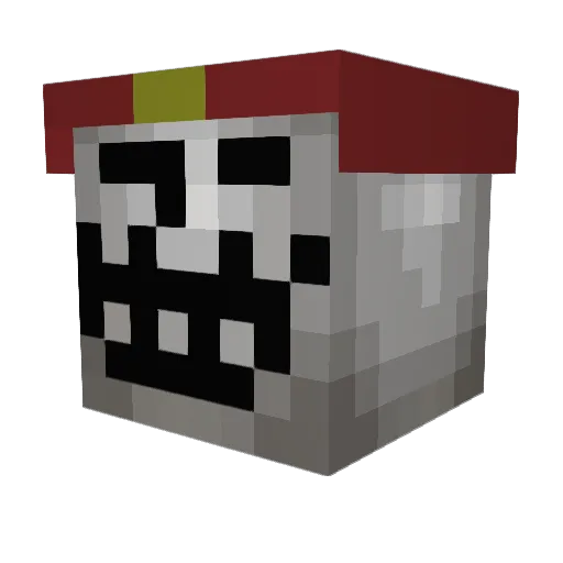 BosshamV4 Minecraft avatar head, 3D render