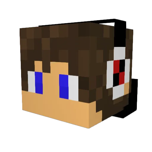 Bosshog1232 Minecraft avatar head, 3D render