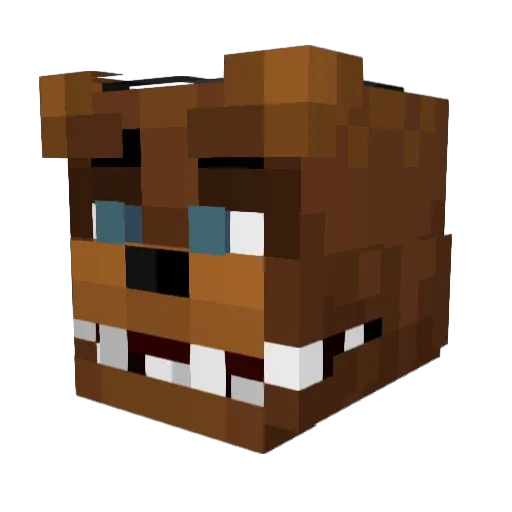 Bossington Minecraft avatar head, 3D render