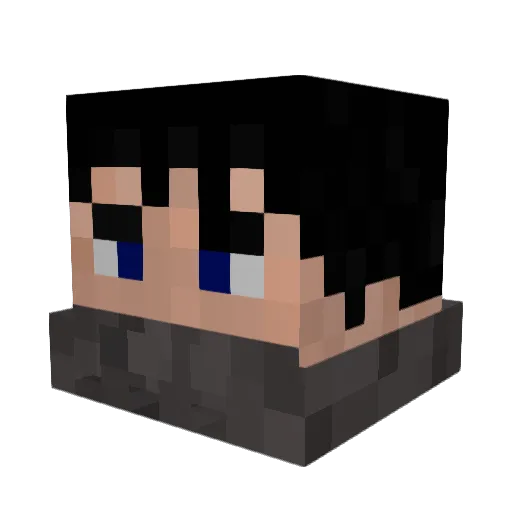 Bossk23 Minecraft avatar head, 3D render