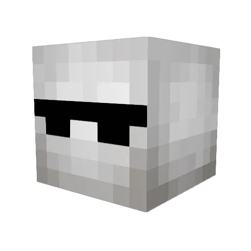 Bosslord1001 Minecraft avatar head, 3D render