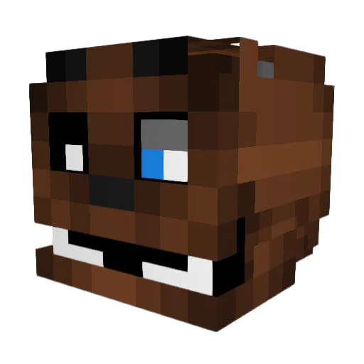 Bossmania1232 Minecraft avatar head, 3D render