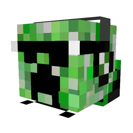 Bossmer Minecraft avatar head, 3D render