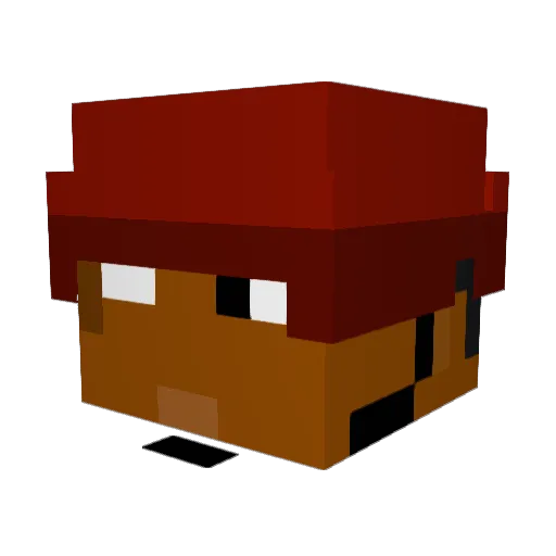 BossnBoots Minecraft avatar head, 3D render