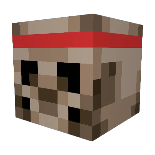 Bossofwar774 Minecraft avatar head, 3D render