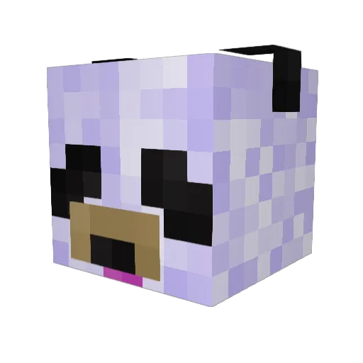 Bosspanda2002 Minecraft avatar head, 3D render