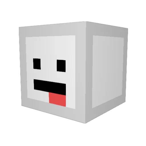 Bosspika Minecraft avatar head, 3D render