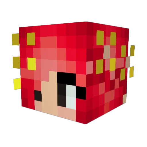 BossyHare Minecraft avatar head, 3D render