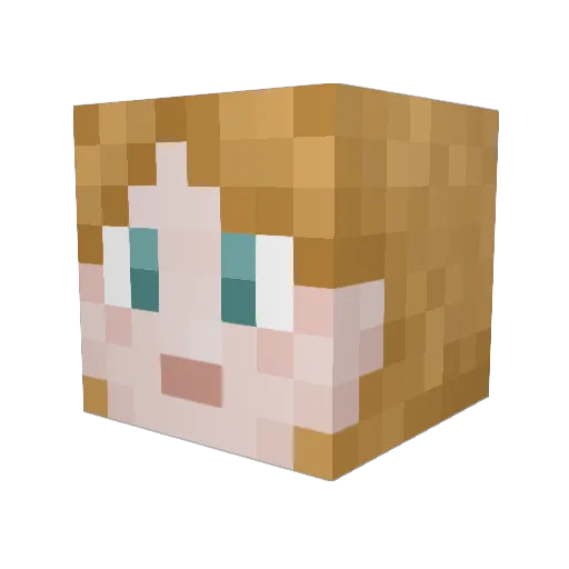 BossyPterodactyl Minecraft avatar head, 3D render