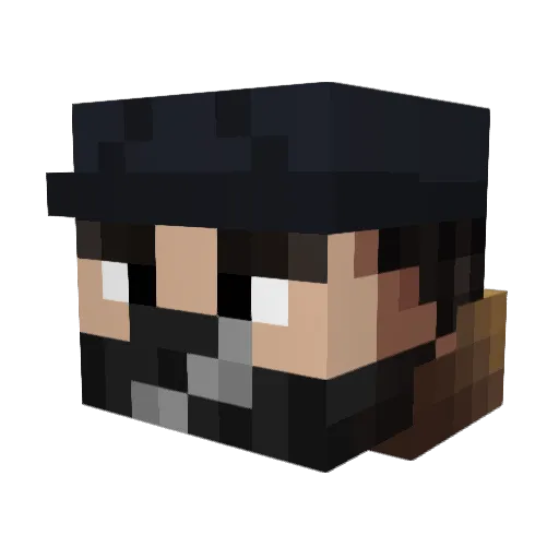BostKing102 Minecraft avatar head, 3D render