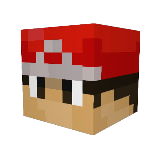 BostaPvP Minecraft avatar head, 3D render
