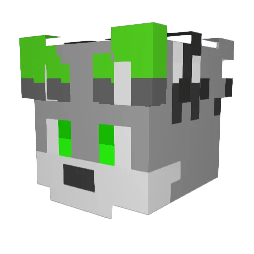 BostonTheBread Minecraft avatar head, 3D render
