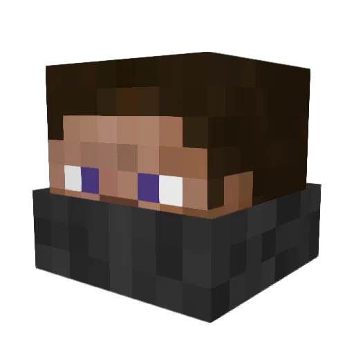 Bostonminecraft Minecraft avatar head, 3D render