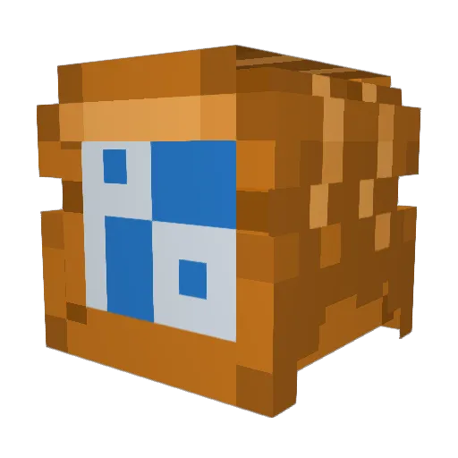 Boswandle Minecraft avatar head, 3D render