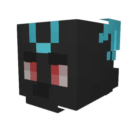 Boszzia Minecraft avatar head, 3D render
