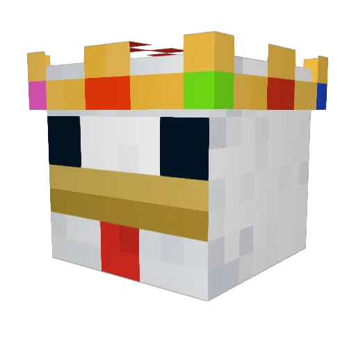 Bot10143 Minecraft avatar head, 3D render