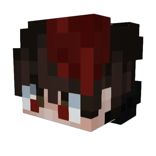 BotCC Minecraft avatar head, 3D render