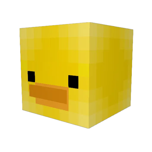 BotIPM Minecraft avatar head, 3D render