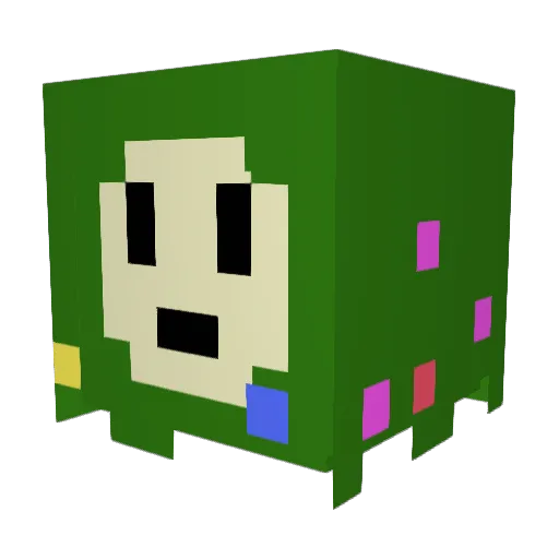 Bot_Witch Minecraft avatar head, 3D render