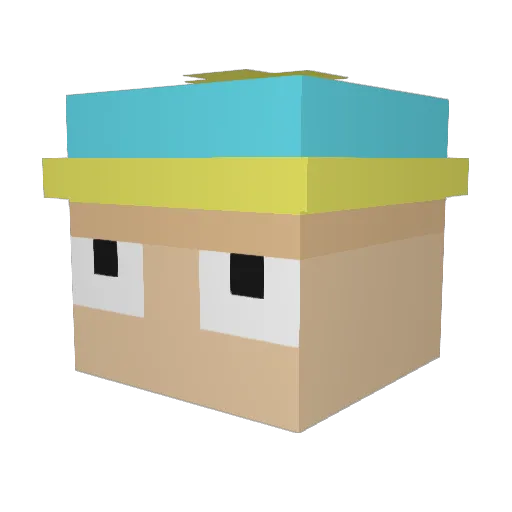 Bot__Yuri Minecraft avatar head, 3D render