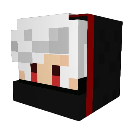 Bota451 Minecraft avatar head, 3D render