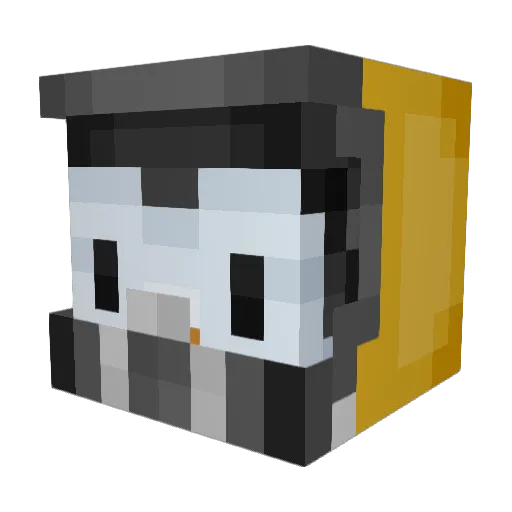 BotanLCD Minecraft avatar head, 3D render