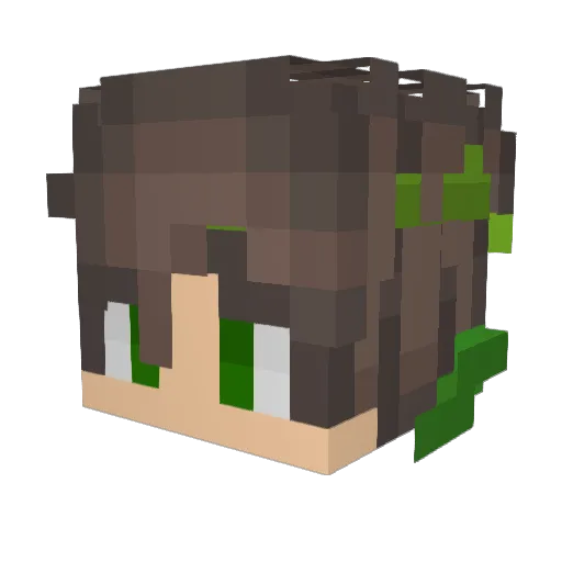 BotanistExtractz Minecraft avatar head, 3D render