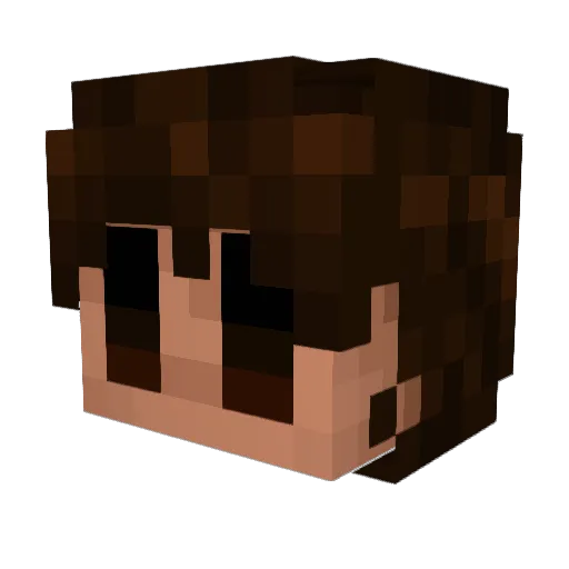 BotatothePotato Minecraft avatar head, 3D render
