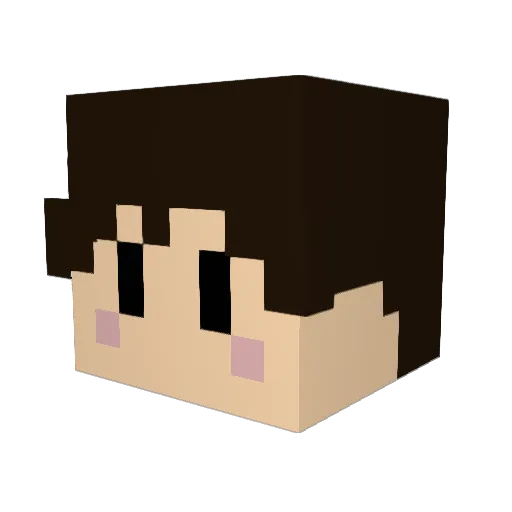 Boterham_Kaas Minecraft avatar head, 3D render