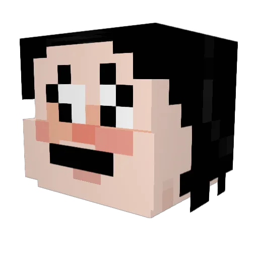 BotermeIk Minecraft avatar head, 3D render
