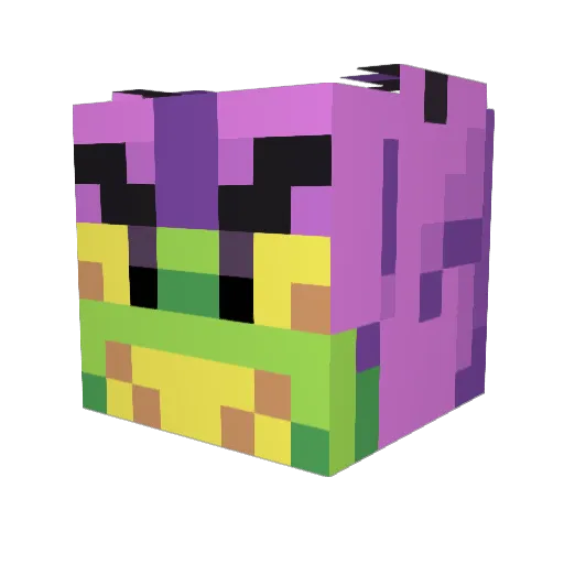 Botgotshot Minecraft avatar head, 3D render