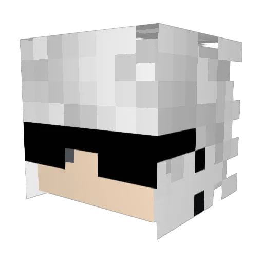 Botguiss Minecraft avatar head, 3D render