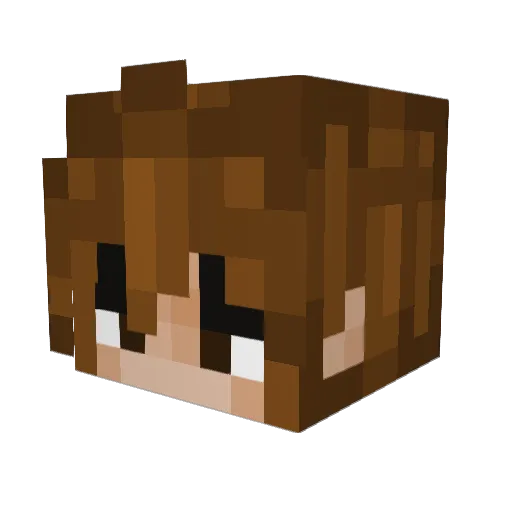 Bothair Minecraft avatar head, 3D render